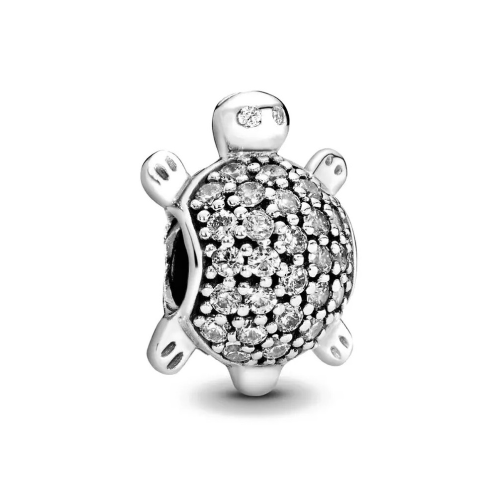🎉 925 Shiny Turtle CZ Charm